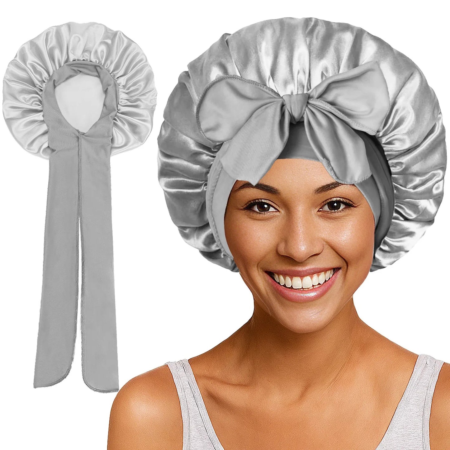 Hugrest Luxury Silk Bonnet – 100% Pure Mulberry Silk