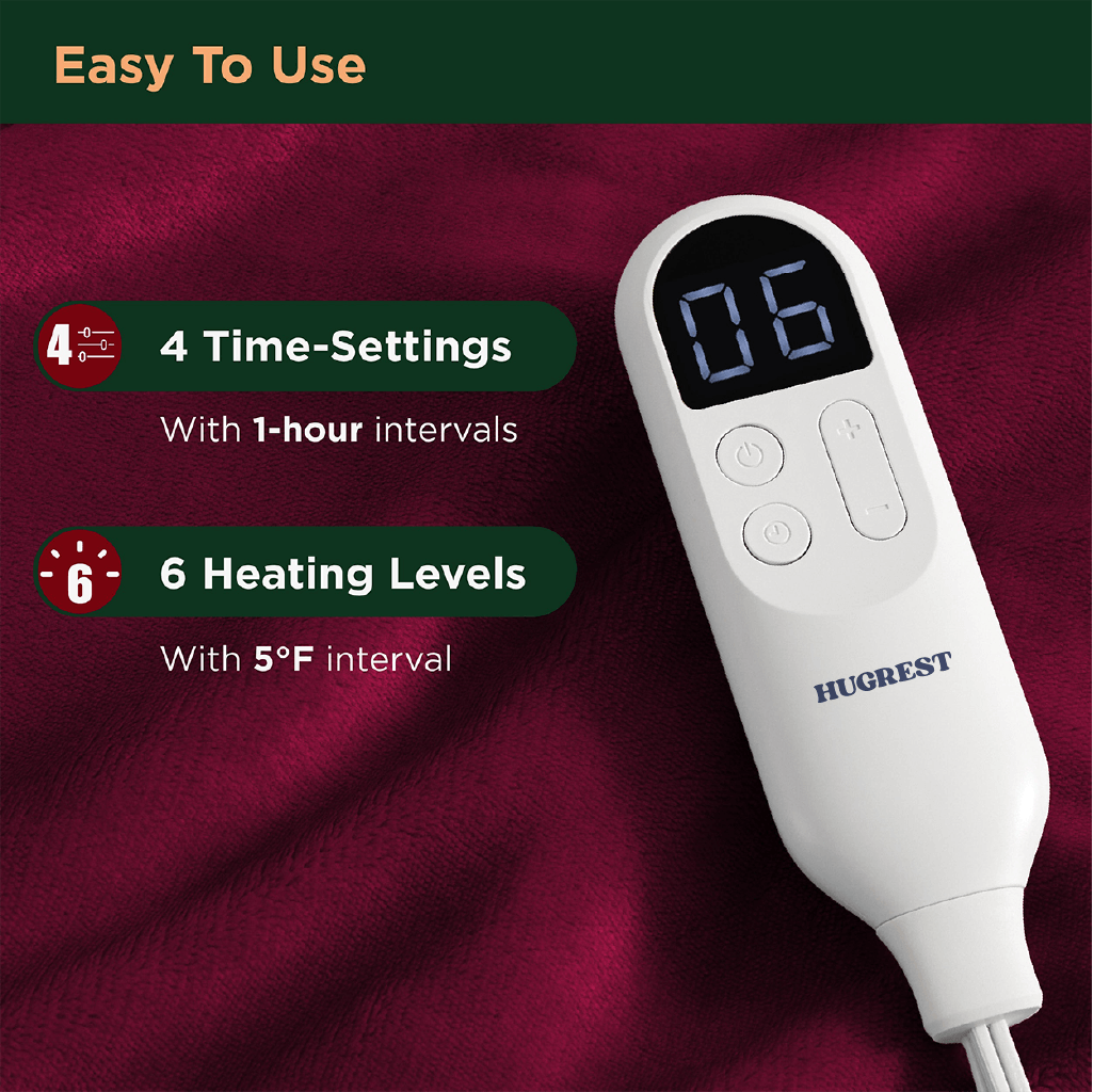 Hugrestsleep® Heated Sherpa Fleece