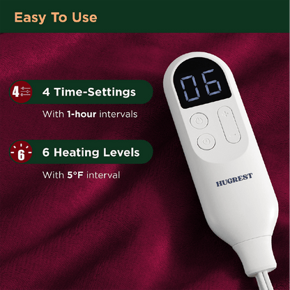 Hugrestsleep® Heated Sherpa Fleece