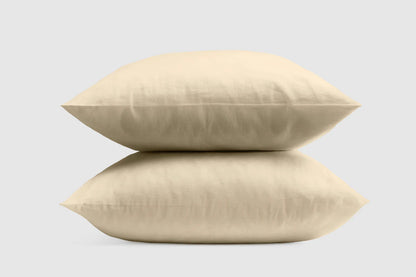 Linen-Cotton Pillowcase Set Cream