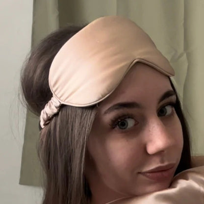 Hugrestsleep  Ultra-Soft Silk Sleep Mask (Adjustable)