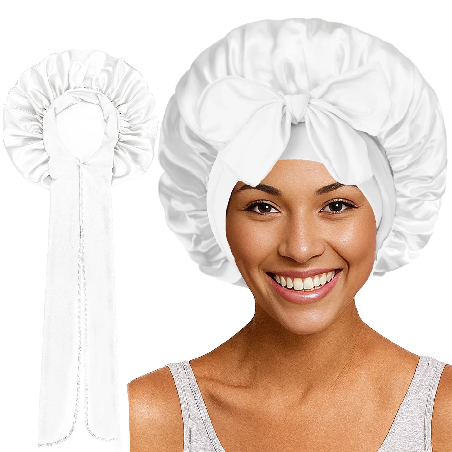 Hugrest Luxury Silk Bonnet – 100% Pure Mulberry Silk