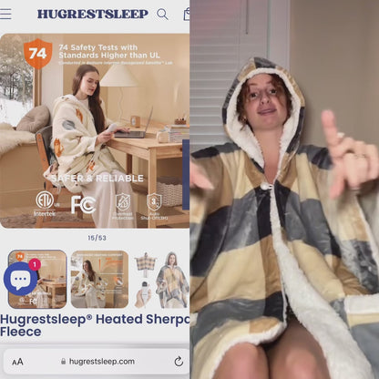 Hugrestsleep® Heated Sherpa Fleece